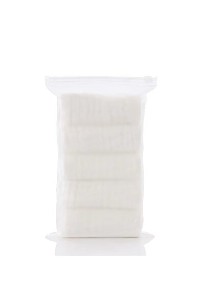 Choice4 5pcs white 5Pcs 25x25cm Baby Towel Bath Towels Face Washcloth Muslin ...