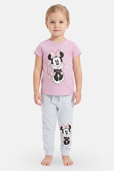 Disney Toddlers Girl 2 Pieces Micky And Friends Print Top And Pants Pyjama Se...