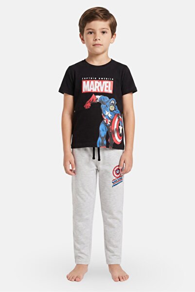 Marvel Kids Boy 2 Pieces Graphic Print Top And Pants Sleepwear Set, Multicolor