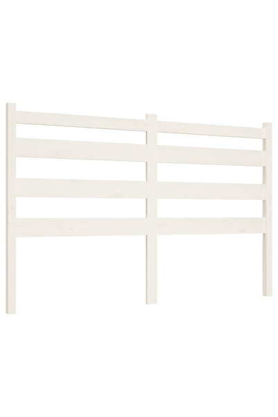vidaxl Tăblie de pat, alb, 126x4x100 cm, lemn masiv de pin