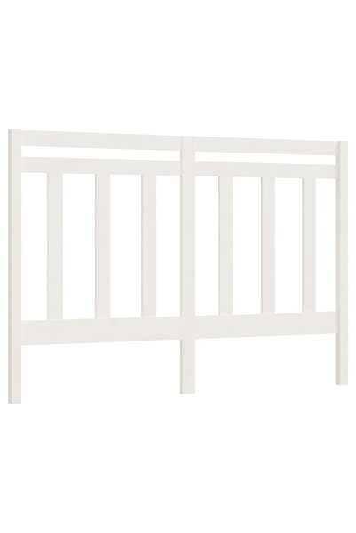 vidaxl Tăblie de pat, alb, 166x4x100 cm, lemn masiv de pin
