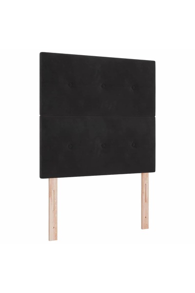 vidaxl Tăblie cap Negru 100 cm Catifea