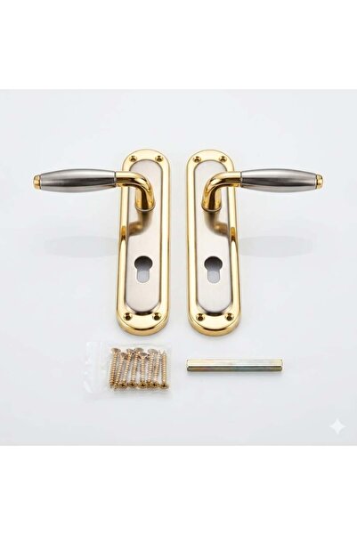 KANA Kilun Full Wooden Door Set Gold and Silver - Kana