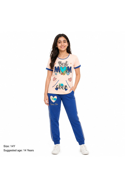 Generic Girls' Set T-Shirt and Trousers Best Mom Ever