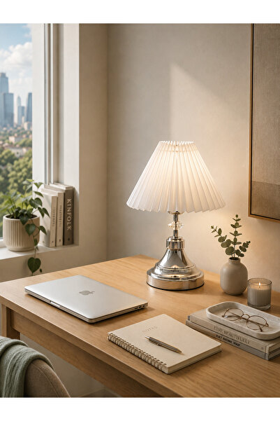 EvLight Miora Crystal Stone Silver Lampshade
