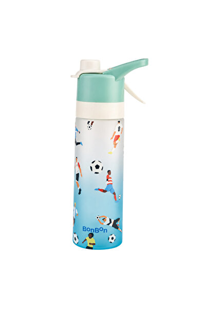 BONBON - Tritan Water Bottle With Cooling Spray - Football - 650 ml