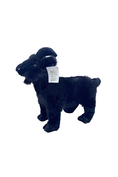 JPT Realistic Black Goat Plush Toy