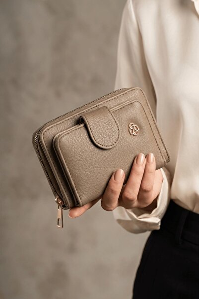 Papuçsepeti Papuç Sepeti 8065 Women's Mirrored Wallet