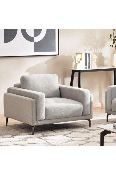 PAN HOME HANAA SINLGE SEATER SOFA - LIGHT GREY