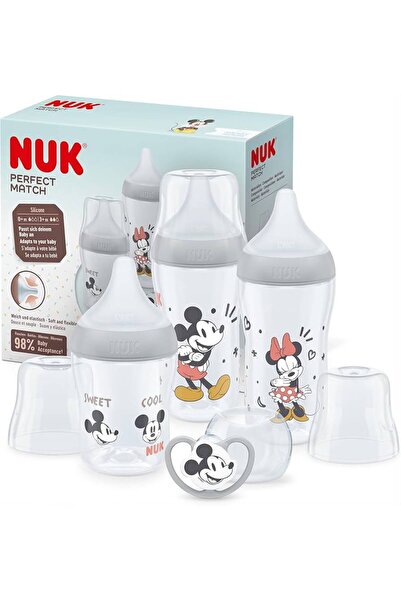 Nuk Perfect Match Disney Mickey & Minnie Biberon ve Emzik Seti