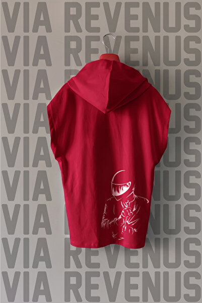 Vordevia Born to Ride / Biker Front and Back Printed Zero Sleeve Hooded 100% ...