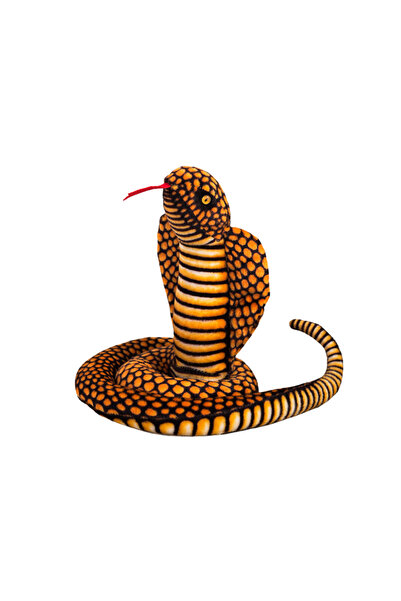 LEAN Jucărie de pluș șarpe cobra, maro, 100 cm, 16434