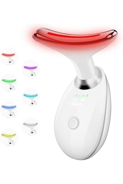 Generica Facial Massager, 7 Color LED light Therapy for Face and Neck, Portab...
