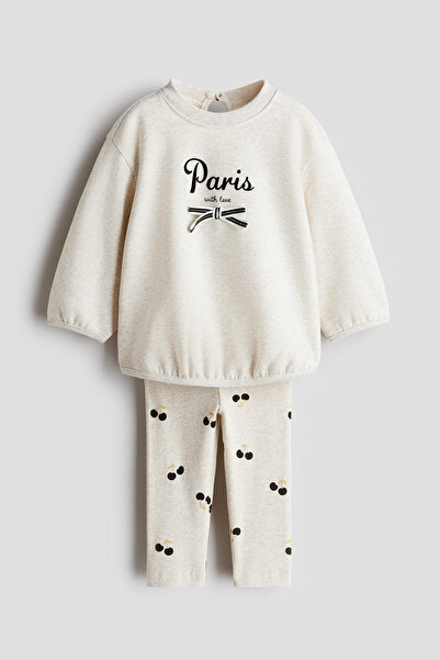 H&M Sweatshirt ve Tayt İçeren 2 Parçalı Set