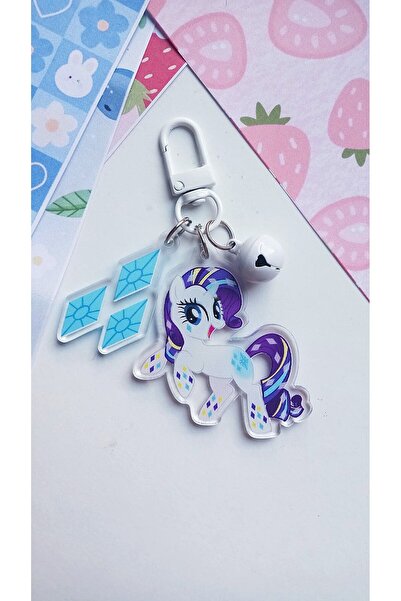 Atölye Moonlit My Little Pony Rarity Akrilik Anahtarlık Çanta Süsü