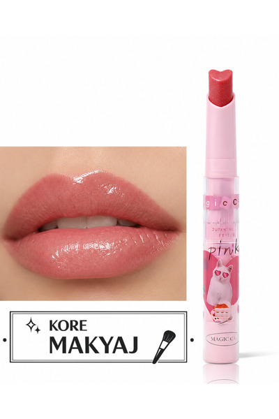 Kozmetik Magic 01 Heart Tip Glitter Lipstick |   Moisturizing and Plumping Ef...