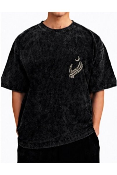 classy moda Unisex Colorful Oversize Printed T-Shirt Streetwear Comfortable F...