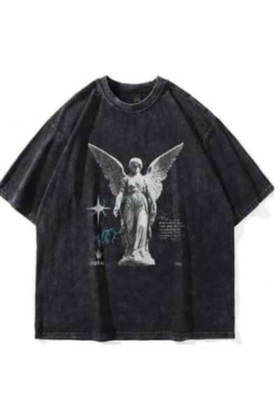 bellanova Elanco Unisex Colorful Oversize Printed T-Shirt Streetwear Comforta...