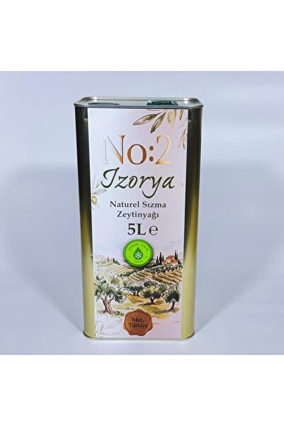 İzorya No:2 Naturel Sızma Mut Zeytinyağı 0,2 Asit 5 L.