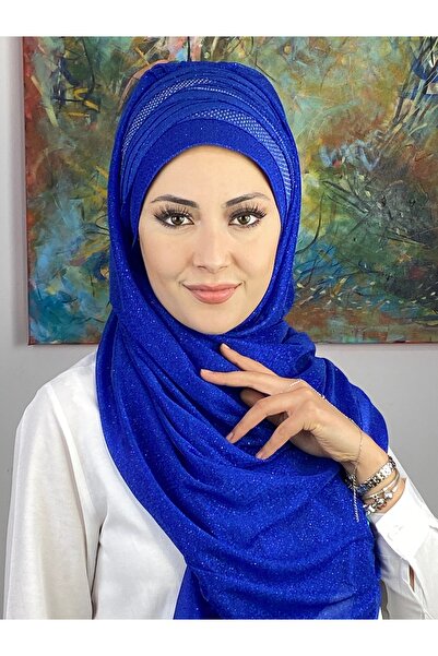 MY UKİYO STORE Tesettür Abiye Çapraz Drapeli Taş Baskı Şal