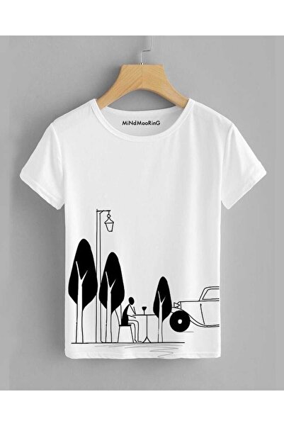 classy moda Unisex Colorful Oversize Printed T-Shirt Streetwear Comfortable F...