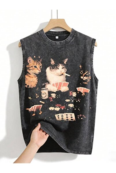bellanova Hanan Unisex Colorful Oversize Printed T-Shirt Streetwear Comfortab...