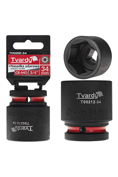 Tvardy Cheie tubulară de impact cu 6 puncte 3/4 ", 34 mm, Cr-Mo, T00212-34