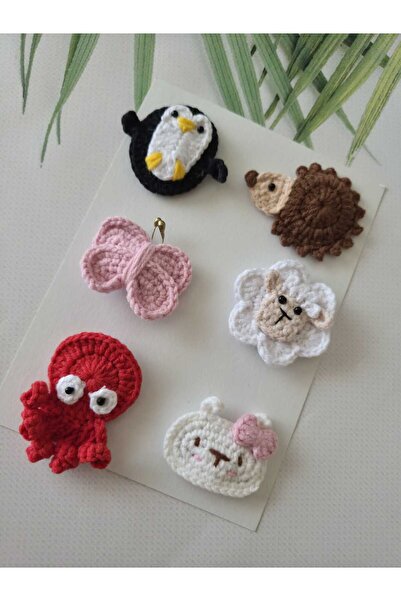 Hand Mother's Since 2024 Hairless Baby Hair Clips 6-Piece Mixed Sets Hanmade ...