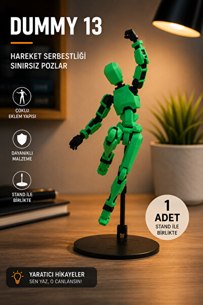 Otscraft Studio Dummy 13 Eklemli Robot Figürü Pozlanabilir Aksiyon Figürü Kol...
