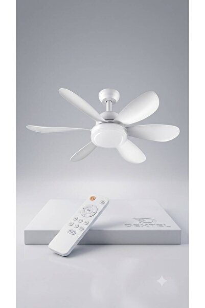 HMO Store LED Işıklı Tavan Vantilatörü Kumandalı Sessiz Modern Avize Fan 3 Ka...