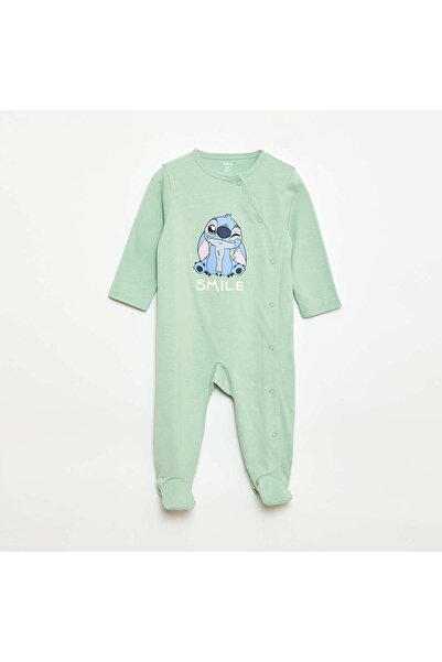 KIABI Disney Cotton Baby Sleepsuit GREEN