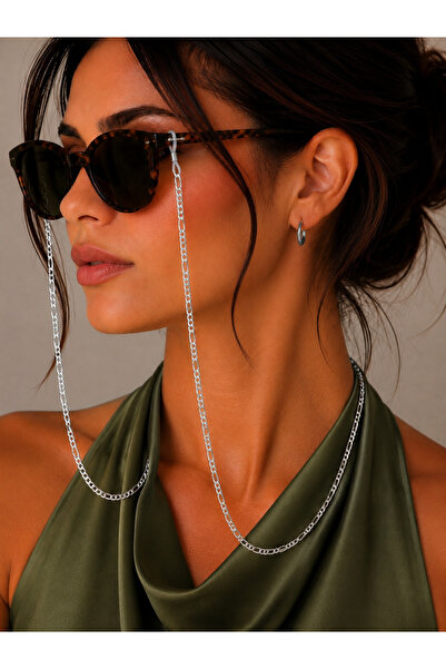 CAXBERN Figaro Silver Eyeglass Chain
