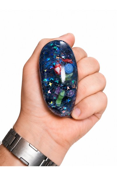 Squishy Jucărie Antistres cu Gel și Sclipici, Figurine Marine, Steluțe și Căluți de Mare, Moale și Elastică