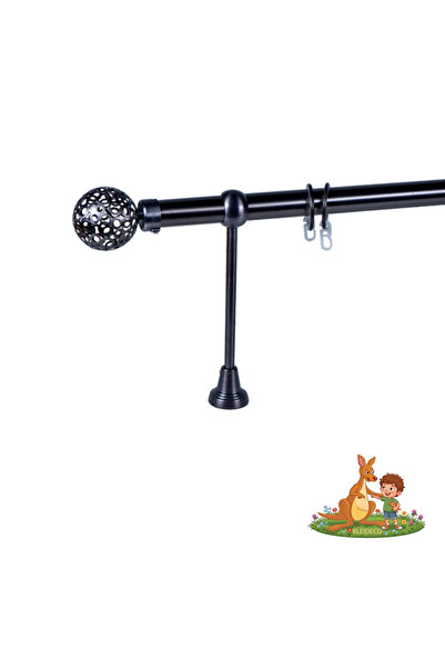 KLEIDECO Galerie simpla perdea BRAZILIA, Metal, Diametru 25 mm, Capete FORTAL...