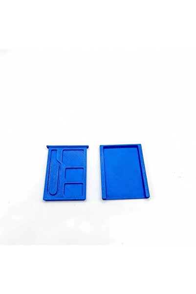 Choice Blue 3D Printed SIM Card Storage Case,Portable Shockproof Holder For S...