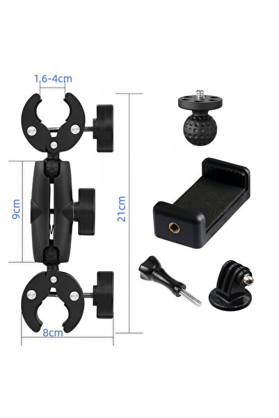 Choice Full Set Double Clip Crab Super Clamp Camera Bracket For Dji Action6 5...