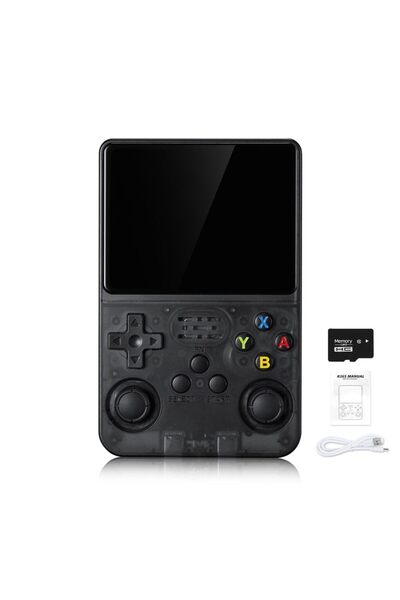 Choice 64G Black R36S Retro Handheld Game Console Linux System 3.5-Inch IPS H...