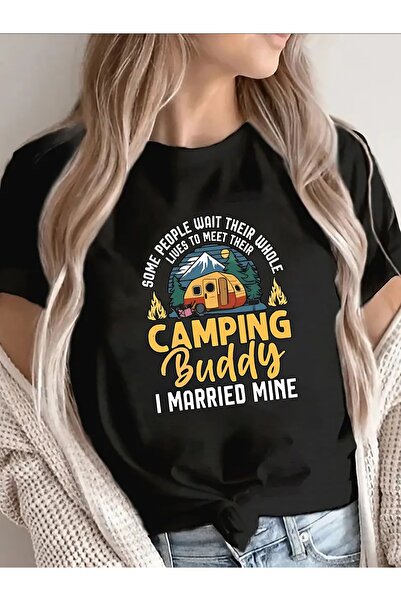 45 BPM Lightweight Durable T-Shirt with Humorous Camping Buddy Design, Ideal ...