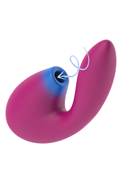 Cover Vibrator clitoridian și pentru punctul G, din silicon, roz, USB