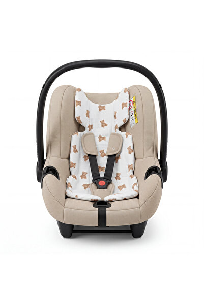 jr.bunnies Junior Bunnies Teddy Patterned Muslin Stroller Cushion |   100% Co...