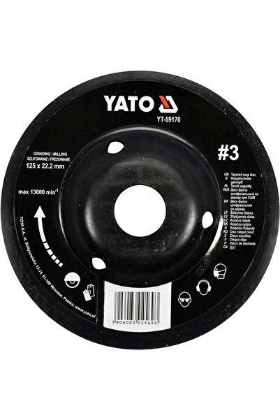 VOREL by YATO YATO YT-59170 Racletă convexă pentru lemn 125MM NR3