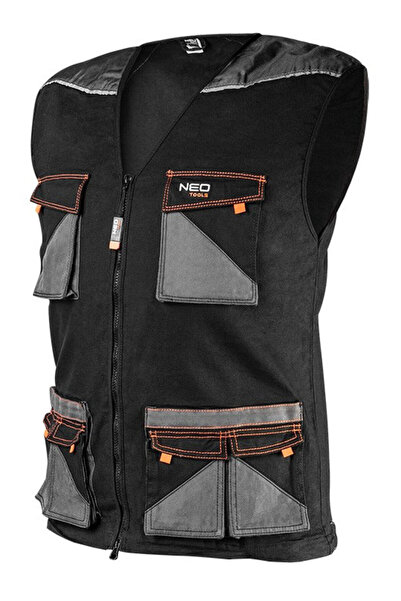 NEO Tools Vestă de lucru NEO fără mâneci, HD, slim, reflectorizantă, Oxford 8...