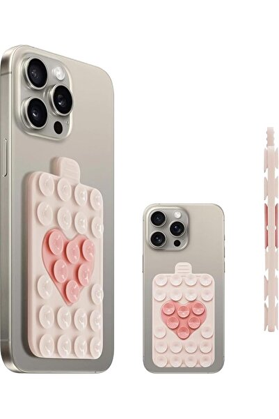 Generic Two-Color Built in Heart Design Double Sided Silicone Suction Cups Ph...