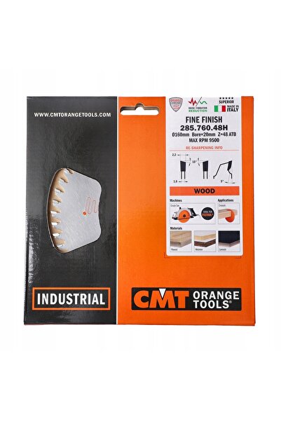 CMT Disc pentru lemn, MDF, laminat, profesional 160 x 20mm 48 dinți 285.760.48H