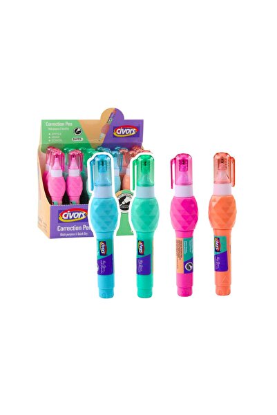 LEAN Pix corector pentru birou și școală, 0.02 mm, 7 ml, culori asortate, 21641