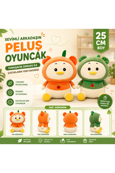 İyem Meyve Temalı Peluş Civciv Uyku Arkadaşı- 25 cm