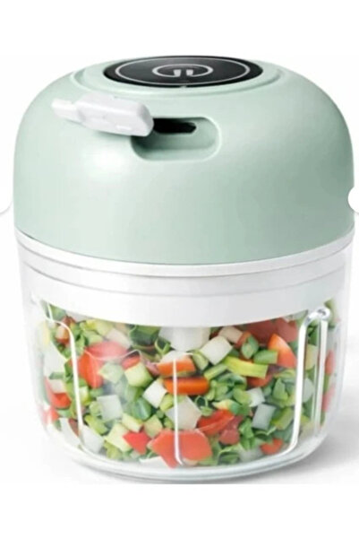 Generic CVS Dn3559 Şarjlı Gıda Doğrayıcı Mini Blender Yeşil