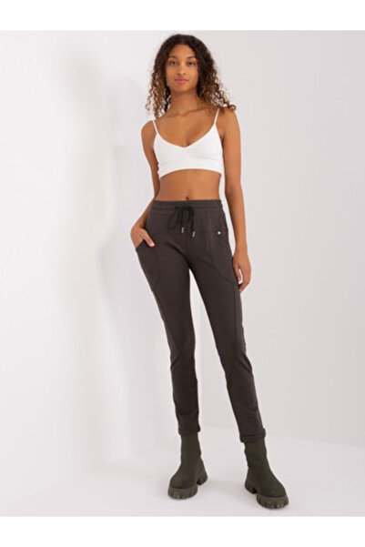 Relevance Pantaloni Trening Dama Sport, Guler inalt, RELEVANCE, Khaki Casual ...