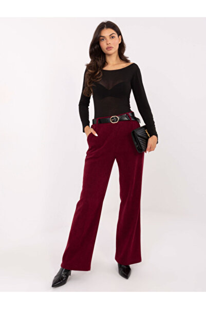 Italy Moda Pantaloni Dama, ITALY MODA, Poliester, Textura, Bordo, model IT-SP...