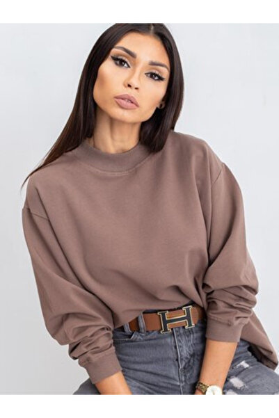 Basic Feel Good Hanorac Dama Maneca lunga, Guler inalt, BASIC FEEL GOOD, Maro...